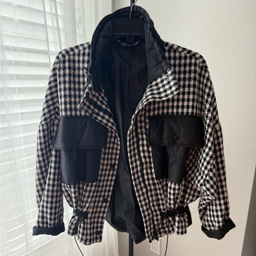 Zara Houndstooth Jacket